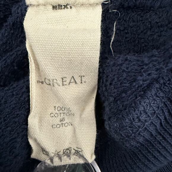 THE GREAT Crew Neck Sailboat Logo Graphic Sweatshirt Women's L Casual Nautical - Picture 6 of 7